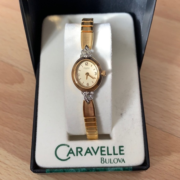 Caravelle Bulova Gold Watch - Picture 1 of 2